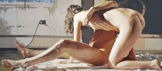 Labor III_2012_oil on linen_42x96 inches