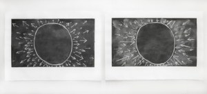  A Lesson in Most Everything (Steps 1 and 2), 2012, serigraph on BFK, 42"x60" each 