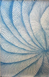 31831x5, 6' x 51", Colored pencil on paper, 2013 