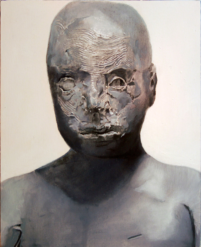 Homunculus 2 (One-Ear), oil on board, 8 x 11 inches, 2014