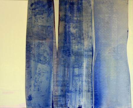 "Untitled Blue ", Acrylic on linen, 48"x 60"  2013