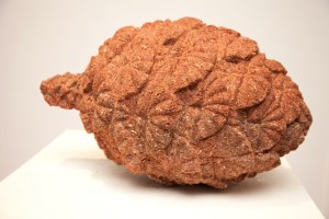 Giant Sequoia, red cedar wood chips and adhesive, 20 in. x 15 in. x 15 in., 2013.