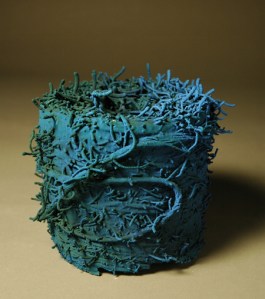 Metamorphosis/ Furry Blue Monster, 2008, Ceramic, 7" x 6" x 6"