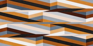 From the cycle SPACEinFORM, acrylic on canvas, 60x120cm, 2011