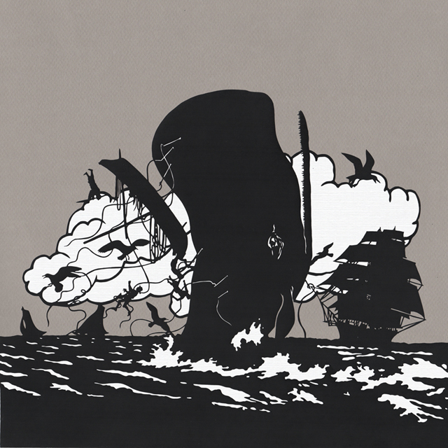 "Lost In The Waves (No Daylight)" (paper) 12” x 12” 2013