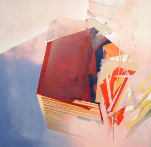 .0001, acrylic and spray paint on canvas, 36" x 36," 2014