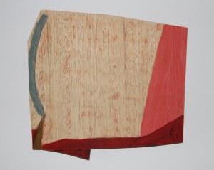 dove grey curve 2014, 33x36cm, acrylic and varnish on plywood