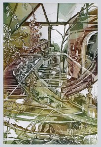 Walls Which Do Not Last, Intaglio, 18” x 12”, 2014