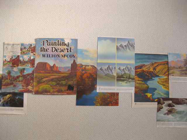 detail image os of Walter Foster Mountain Range, Walter Foster book pages, tape on wall, dims vary, 2009