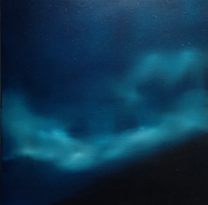"Weather(Glow)" 2014 Oil on canvas 16x16"