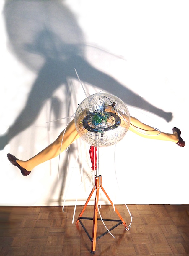 Blue Angel (Air Show Disaster)  2013  metal, plastic, fiberglass, rubberized paint, leather  human scale 