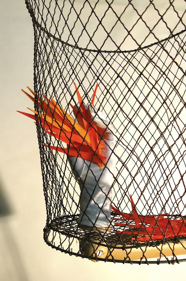 IBEW  (detail view)  2013  wood, metal, rubber, corrugated plastic, fabric, fiberglass  human scale 