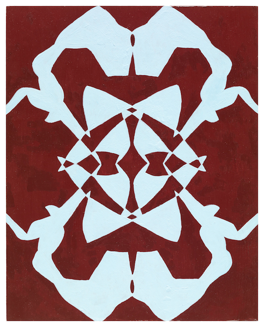 "Untitled (Reflection Series)," Acrylic on Panel, 10 x 8 inches, 2013.