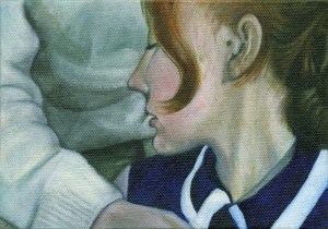 LS#12-PP1968 from the 'Life Stills' series oil paint on canvas board 12×17.5 cm, 2014