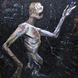 Neuropathy. 36x36in. mixed-media on canvas