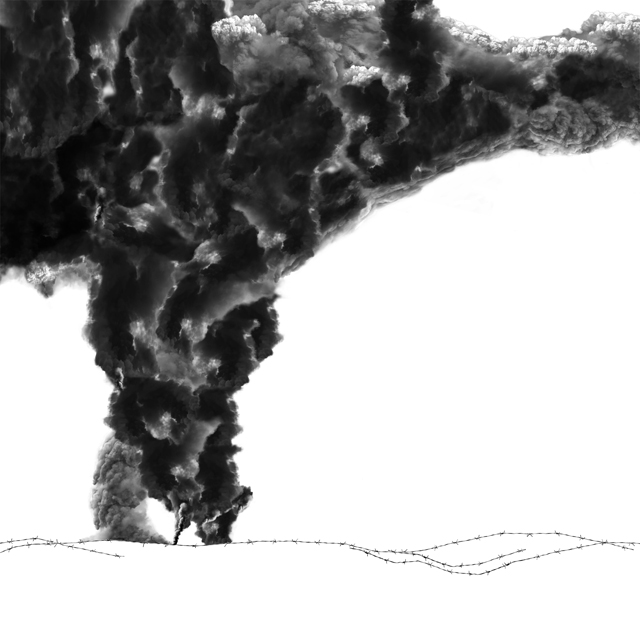 To The Rumored Garden (no. 4) archival pigment print of digital collage 44” x 44” 2013