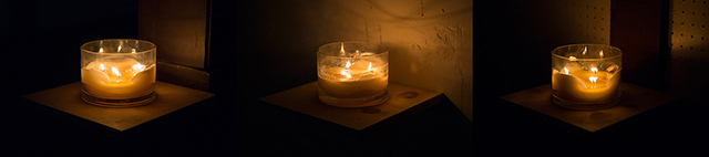 Project 2: Slow Smoke, Slow Soap (Olvera Street Documentation), with Ashley Kessler and David Whitaker, Custom-scented candles, vessels, bi-lingual printed matter, 2013–'14.