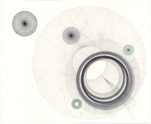 “Paradox”, 2014 ink, ballpoint pen, pencil, marker on bristol board 14 x 17 inches