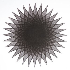 “Untitled Figure”, 2014 india ink on bristol board 20 x 20 inches