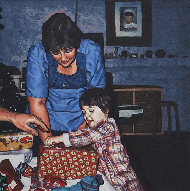 Christmas Presents, Oil on Panel, 10”x10”, 2013