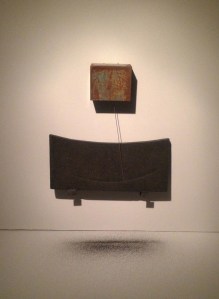 Simultaneity Steel, Chromite, oscillating motor, time 4”x4”x3” 2013