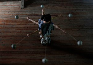 Moon Orbit 2 2014 Performance with moon globe.