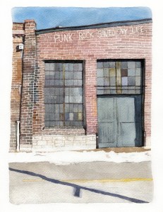 Untitled, 2013, pencil and watercolor on paper, 12” x 9”