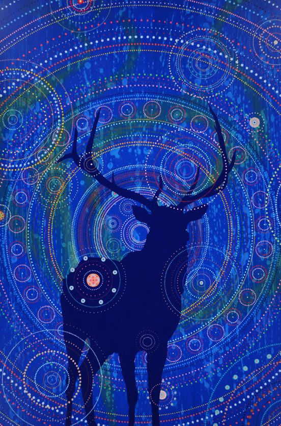 I Have Found Peace, acrylic on panel, 48 x 32 inches, 2013