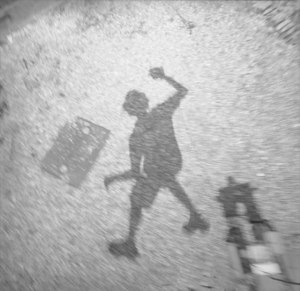 jumping shadow #157 medium: MF analog image, with electronic sensor controlled shutter release size: 20inch x 20inch date: 2013