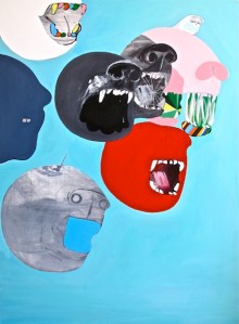 “In My Head, I See You All Over Me” 40x30” acrylic 2013 