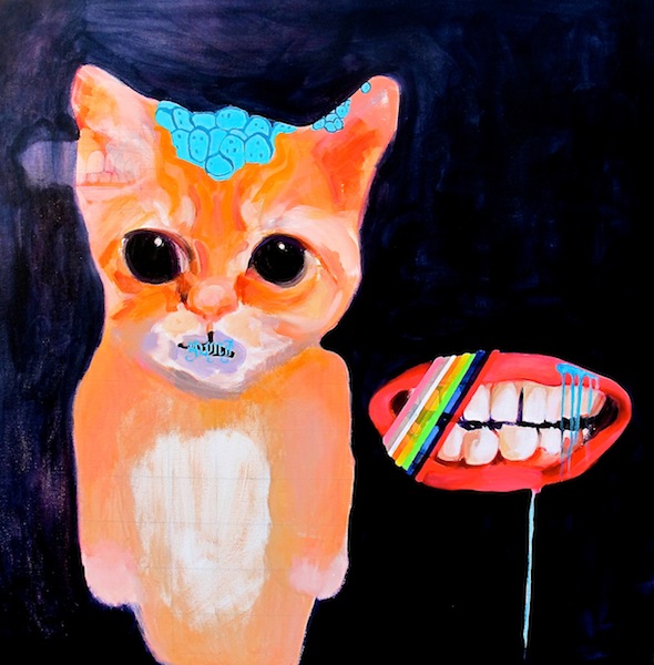 “My Sweetest Friend” 40x40” acrylic 2014 