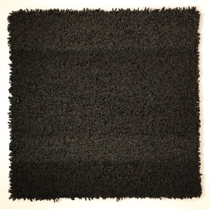 Mahamritunjaya, 2013. Vinyl (pleather) on plastic grid, 44 x 44 x 2" approx.