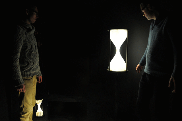 O=O interactive light-sound installation, objects: 30cm & 60cm, 2013 