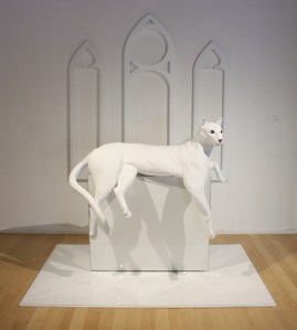 Apparition, 2012 mixed media | feline: 36" h x 52" w x 24" d “We Are Animal” series 