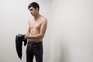 "Untitled, Drip" Photo documentation of live visual performance. 2014.