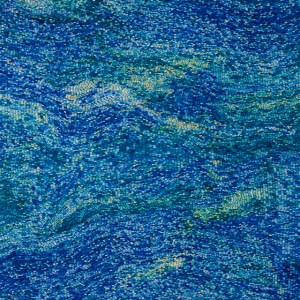 "Dark Blue Sea," 2012, oil on panel, 36”x36”