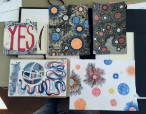 In progress stetchbooks