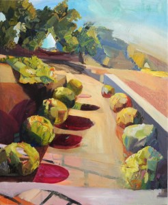 Out of Bounds, Hearst Castle Oil on Canvas 20" x 36" 2014