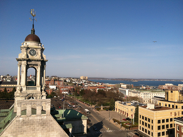Other than my favorite chair (pictured in the head shot), … my favorite place to hang out in my studio is on the roof.
