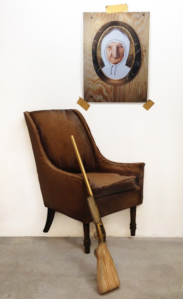 Wish You Were Here, 2014, Mixed media, 32" x 34" x 67" 