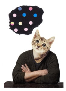 Get Into the Zone, collage on paper, 2013