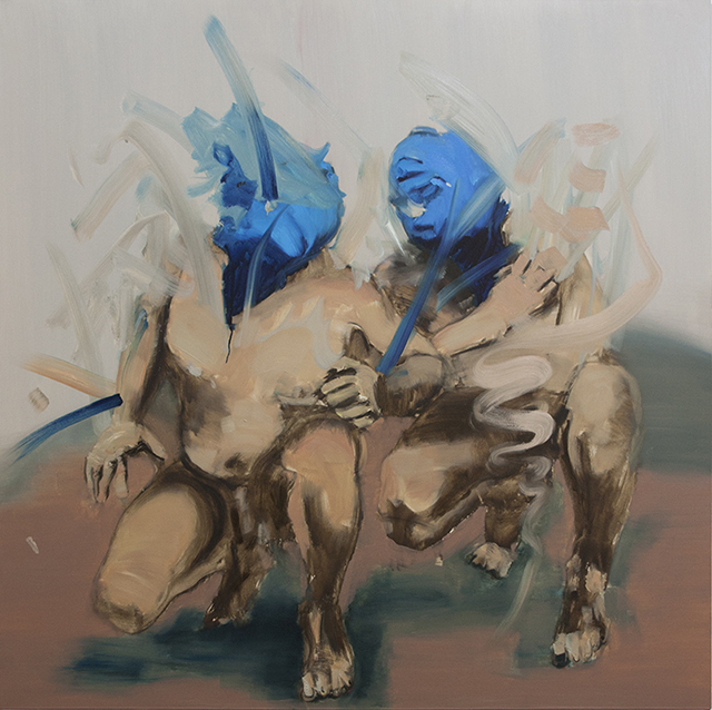 Othello I, oil on canvas, 153x153cm, 2014