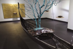 Absence/Presence (Enguri River detail) Bronze, Aluminum, Sand, Hardware, 72” x 216” x 48” ©2014