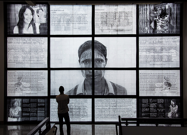 29th Street Serenade (The Burma Project) Photographs on Transparencies, 192” x 288” ©2014