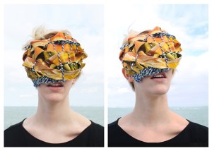 Meaning Structures (Yellow Structure), Cut and Woven oil on Canvas, Yarn, Wire, Dimensions Variable,  2014