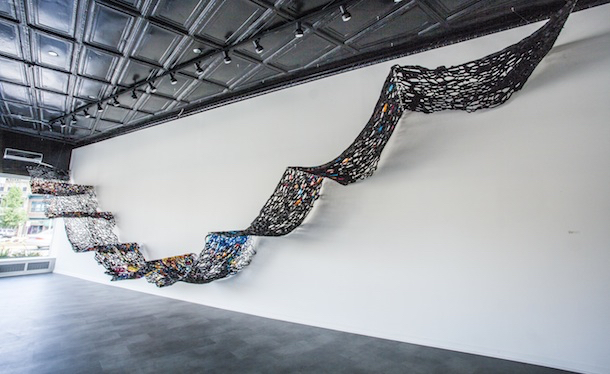 2014, tar paper and hand made paper