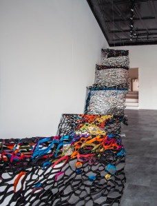 2014, tar paper and handmade paper