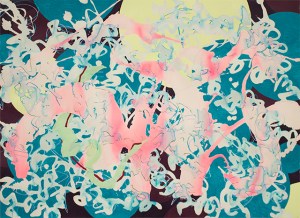  Sentience II, acrylic and watercolor on paper, 22”x30”, 2014