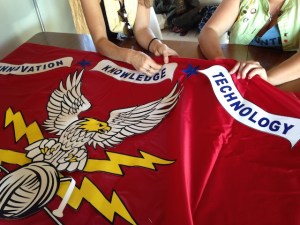 "CAPRA flag" Sewing workshop, 2013