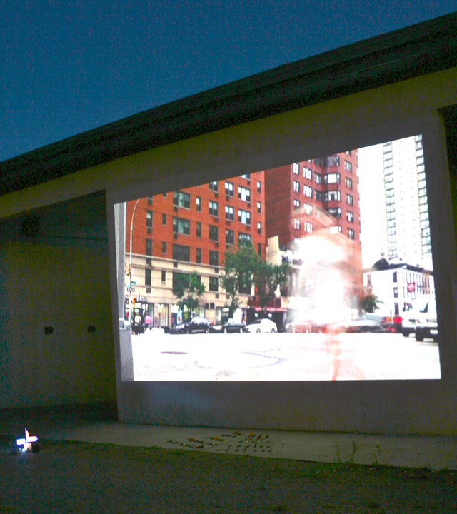 Drive In Video_Installation at Abandonded Car Wash, 2014